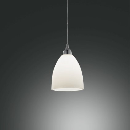 Fabas Provenza 2907, závěsné svítidlo, 1x60W, kov, bílé stínítko, průměr 20cm
