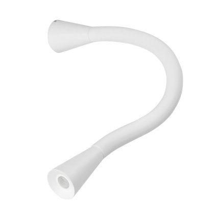 Linea Light Snake_W1, bílá flexibilní LEDka k posteli bez vypínače, 2W LED 3000K, délka 42cm
