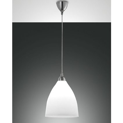 Fabas Provenza 2907, závěsné svítidlo, 1x60W, kov, bílé stínítko, průměr 27cm