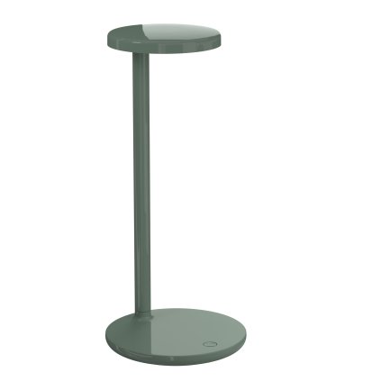 Flos Oblique, profesionální šedozelená čtecí lampička, 8W LED 2700K, 35cm