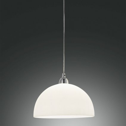 Fabas Nice 2908, závěsné svítidlo, 1x60W, kov, bílé stínítko o průměru 36cm