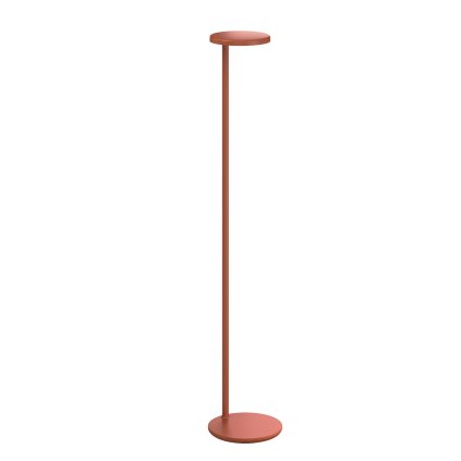 Flos Oblique USB-C, profesionální rezavě-oranžová čtecí stojací lampa, 8W LED 2700K, 107,4cm