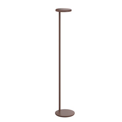 Flos Oblique USB-C, profesionální hnědá čtecí stojací lampa, 8W LED 3000K, 107,4cm
