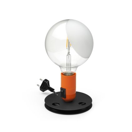 Flos Lampadina, oranžová stolní lampička, 1x5W LED E27, výška 24cm