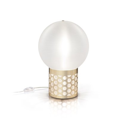 Slamp Atmosfera Medium Gold, designová lampička se zlatou základnou, 2x12W E27, průměr 30cm