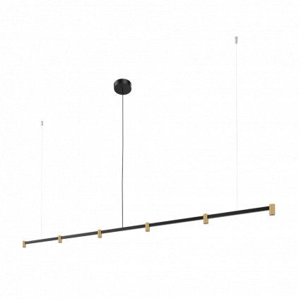 TRACE CHANDELIER 2.0 BLACK+CHAMPAGNE SUSPENDED LIGHT