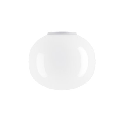 Lodes Volum 29, stropní/nástěnné svítidlo z bílého foukaného skla, 1x25W E27, prům.29cm, IP54