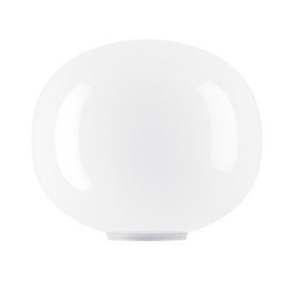 Lodes Volum 42, stolní lampa se stmívačem z bílého foukaného skla, 1x25W E27, prům.42cm