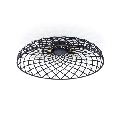 Flos Skynest C, antracitové stropní svítidlo, 57W LED 2700K stmívatelné, prům. 90,4cm