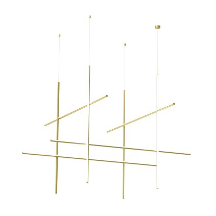 Flos Coordinates Module S CLIII, závěsné svítidlo anodizovaná champagne, 180W 2700K