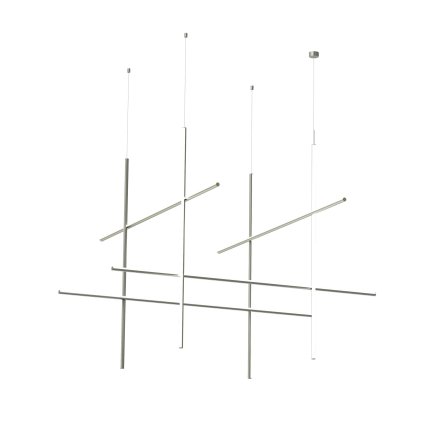 Flos Coordinates Module S CLIII, závěsné svítidlo, stříbrná, 180W 2700K