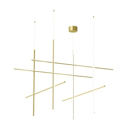 Flos Coordinates Module S, závěsné svítidlo anodizovaná champagne, 180W 2700K