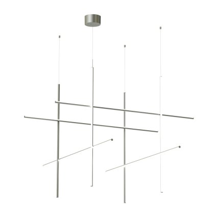 Flos Coordinates Module S, závěsné svítidlo, stříbrná, 180W 2700K