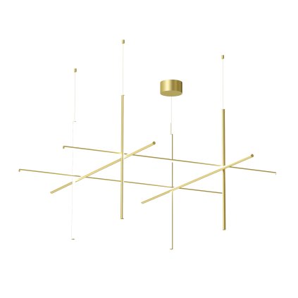 Flos Coordinates S4, závěsné svítidlo anodizovaná champagne, 161W 2700K