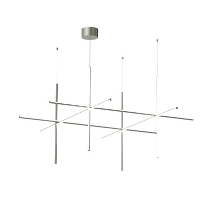 Flos Coordinates S4, závěsné svítidlo, stříbrná, 161W 2700K