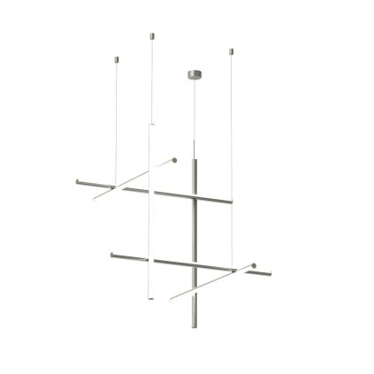 Flos Coordinates S3 CLIII, závěsné svítidlo, stříbrná, 64W 2700K