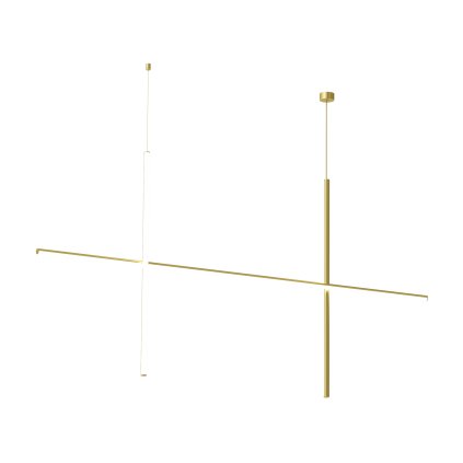 Flos Coordinates S 2 CLIII, závěsné svítidlo anodizovaná champagne, 50W 2700K