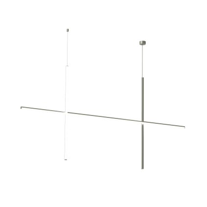 Flos Coordinates S 2 CLIII, závěsné svítidlo, stříbrná, 50W 2700K