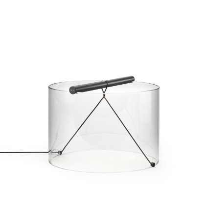 Flos To-Tie T3, černá designová lampička se stmívačem, 10W 2700K, průměr 30cm, výška 22cm