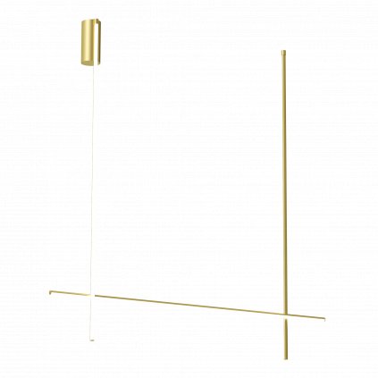 Flos Coordinates C2 Long, stropní svítidlo, anodizovaná champagne, 83W 2700K