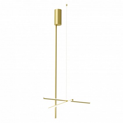 Flos Coordinates C1 Long, stropní svítidlo, anodizovaná champagne, 52W 2700K