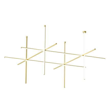 Flos Coordinates C4 CLIII, stropní svítidlo, anodizovaná champagne, 147W 2700K