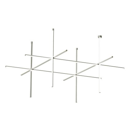 Flos Coordinates C4 CLIII, stropní svítidlo, stříbrná, 147W 2700K