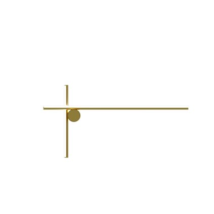 Flos Coordinates W2, nástěnné svítidlo, anodizovaná champagne, 24W 2700K