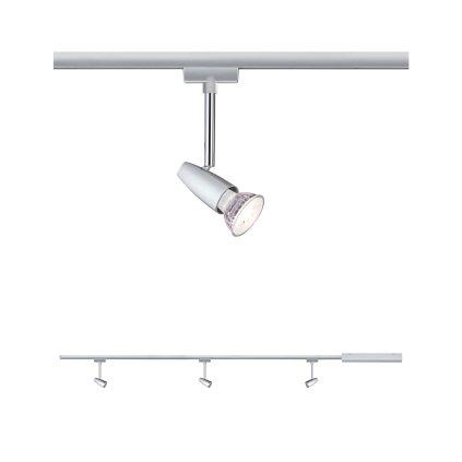 Paulmann Barelli, základní set Urail systemu, 3xGU10 max. 10W, matný chrom, délka 1,2m