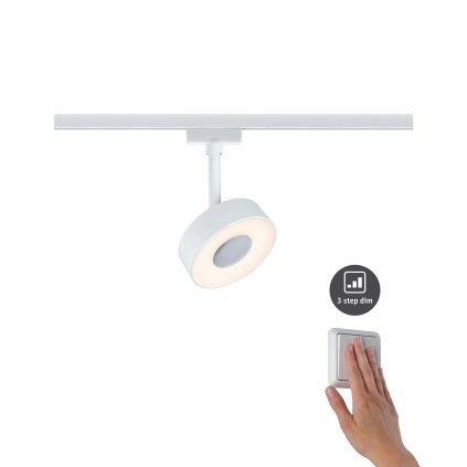 Paulmann Circle, spot pro Urail system, 1x5W LED 3000K, tříkrokové stmívání, bílá