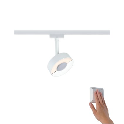 Paulmann Circle, spot pro Urail system, 1x5W LED 3000/4000K, White Switch, bílá