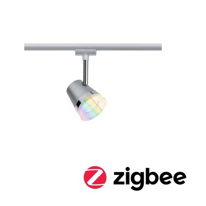Paulmann Cone, spot pro Urail system, ZigBee GU10 5,5W RGBW, stmívatelné, matný chrom