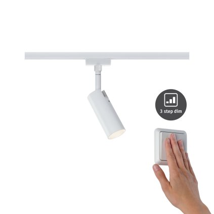 Paulmann Tubo, spot pro Urail system, 1x4W LED 3000K, tříkrokové stmívání, bílá