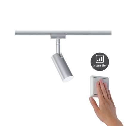 Paulmann Tubo, spot pro Urail system, 1x4W LED 4000K, tříkrokové stmívání, matný chrom
