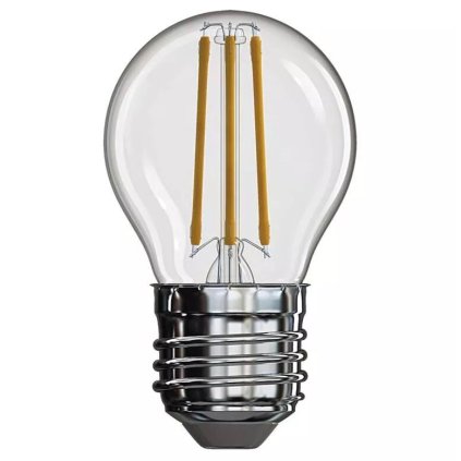LED žárovka filament Miniglobe E27 3,4W, 470lm, náhrada za 40W, teplá bílá 2700K
