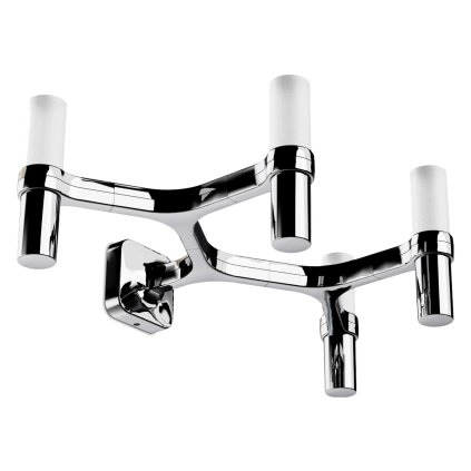 Nemo Crown wall, chromové nástěnné svítidlo, 4x25W G9, šírka 48cm
