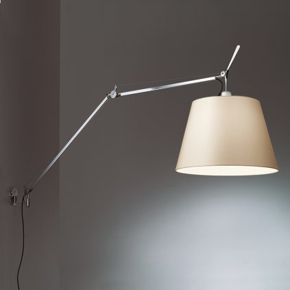 Artemide Tolomeo Wall Mega se stmívačem, 1x150W E27, pergamenové stínítko prům. 42cm, max. délka 185cm