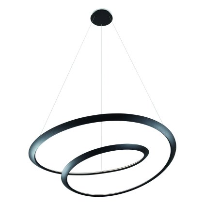 Nemo Kepler Uplight, moderní svítidlo pro přímé osvětlení, 86W LED 2700K stmívatelné, černá, prům. 110cm