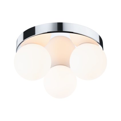 Paulmann Gove, koupelnové stropní svítidlo 3xG9 max. 20W, chrom, průměr 22cm, IP44
