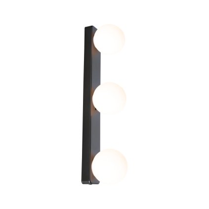 Paulmann Gove, koupelnové nástěnné svítidlo 3xG9 max. 20W, černá, délka 40cm, IP44
