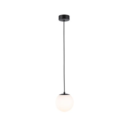 Paulmann Gove, koupelnové závěsné svítidlo LED 9W 3000K, černá, průměr 17cm, IP44