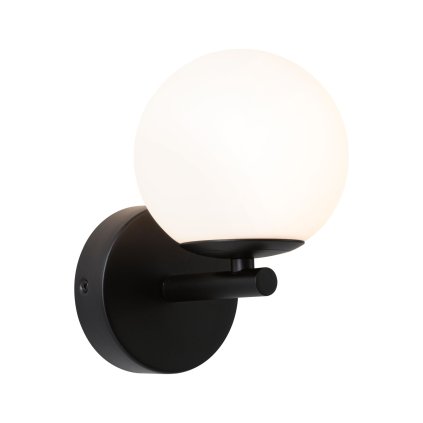 Paulmann Gove, koupelnové nástěnné svítidlo LED 5W 3000K, černá, průměr 12cm, IP44