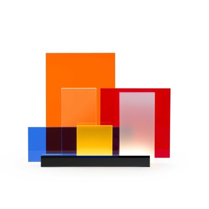 Nemo On Lines, černá moderní stolní lampa s barevnými destičkami, 15W LED 2700K, šířka 30,5cm