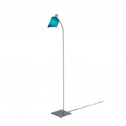 Nemo Lampe De Bureau, lampa pro čtení s modrým stínítkem, 1x20W E14, výška 120cm