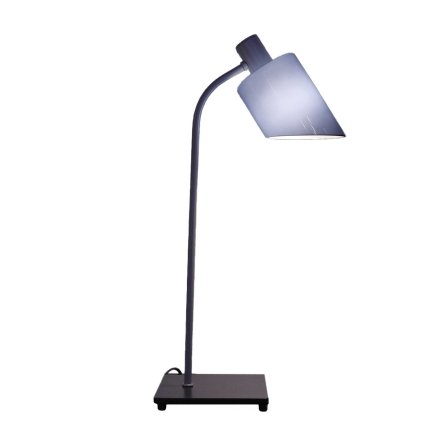 Nemo Lampe De Bureau, stolní lampa s modro-šedým stínítkem, 1x20W E14, výška 51cm