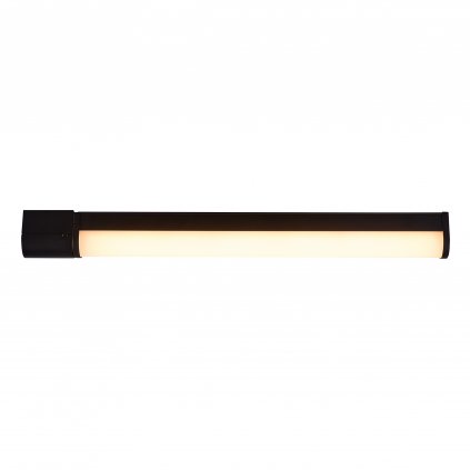 Nordlux Malaika 68, nástěnné svítidlo nad zrcadlo s vypínačem a zásuvkou LED 15W 3000K, černá, délka 68,4cm, IP44