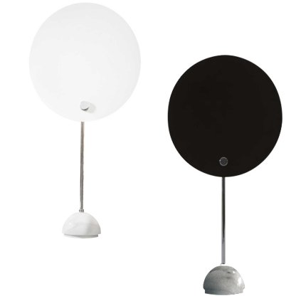 Nemo Kuta table, černá nebo bílá stolní lampa, 1x100W E27, výška 60cm