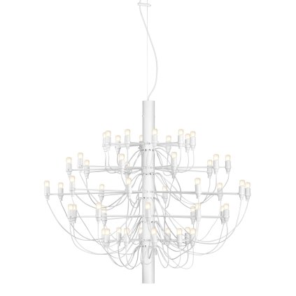 Flos 2097-50, luxusní matně bílý lustr, 50x15W E14 mléčná, prům. 100cm, výška 88cm