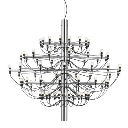 Flos 2097-75, luxusní chromový lustr, 75x15W E14 čirá, prům. 141cm, výška 130cm