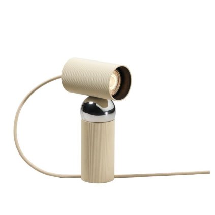 Flos Bilboquet, béžová stolní lampička, 1xGU10 LED, výška 20,3cm